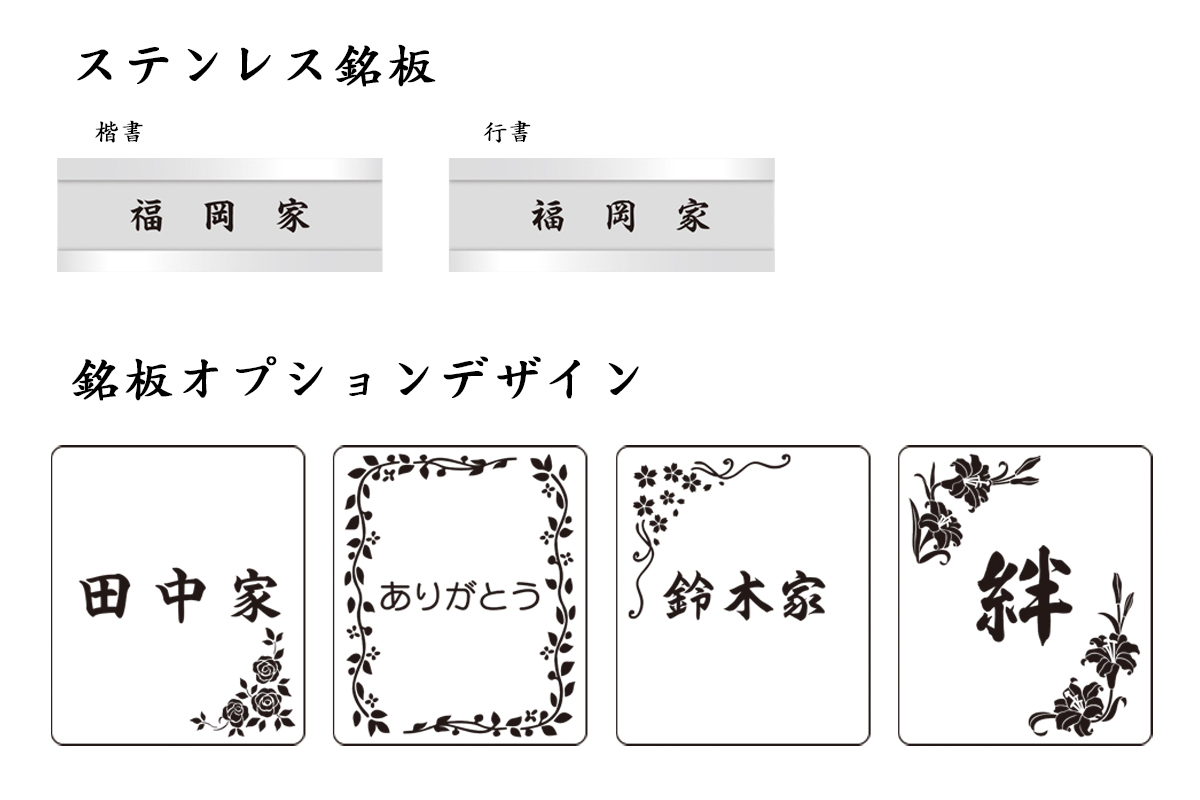 銘板デザイン